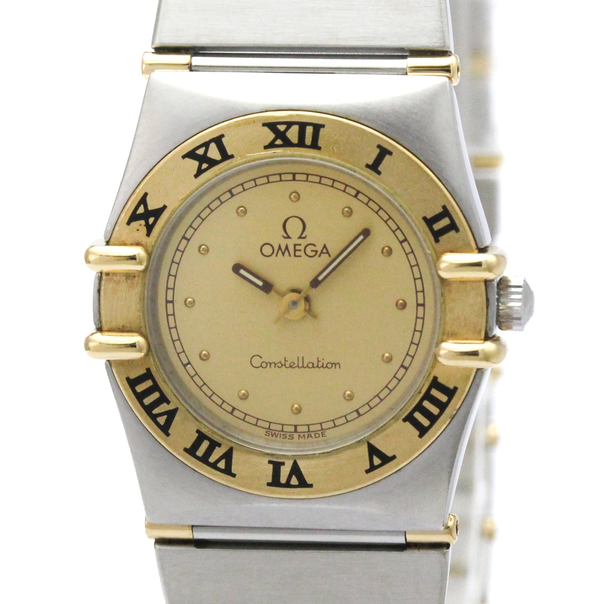 Omega Constellation Quartz Stainless Steel And Yellow Gold Watch (Pre-Owned)