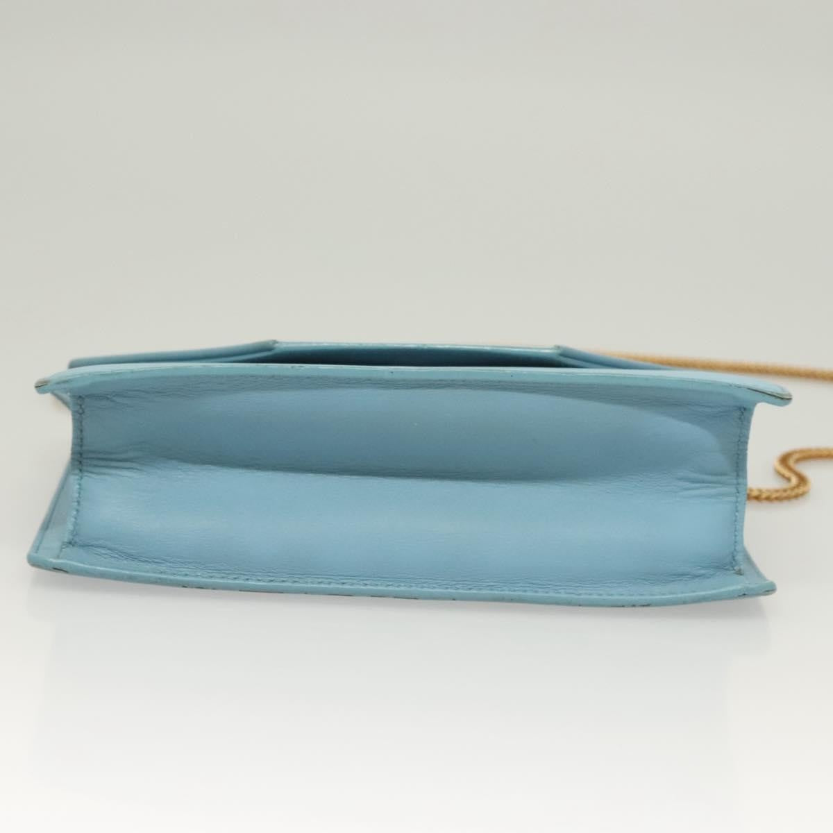 Saint Laurent Betty Leather Blue Leather Shoulder Bag Bag (Pre-Owned)