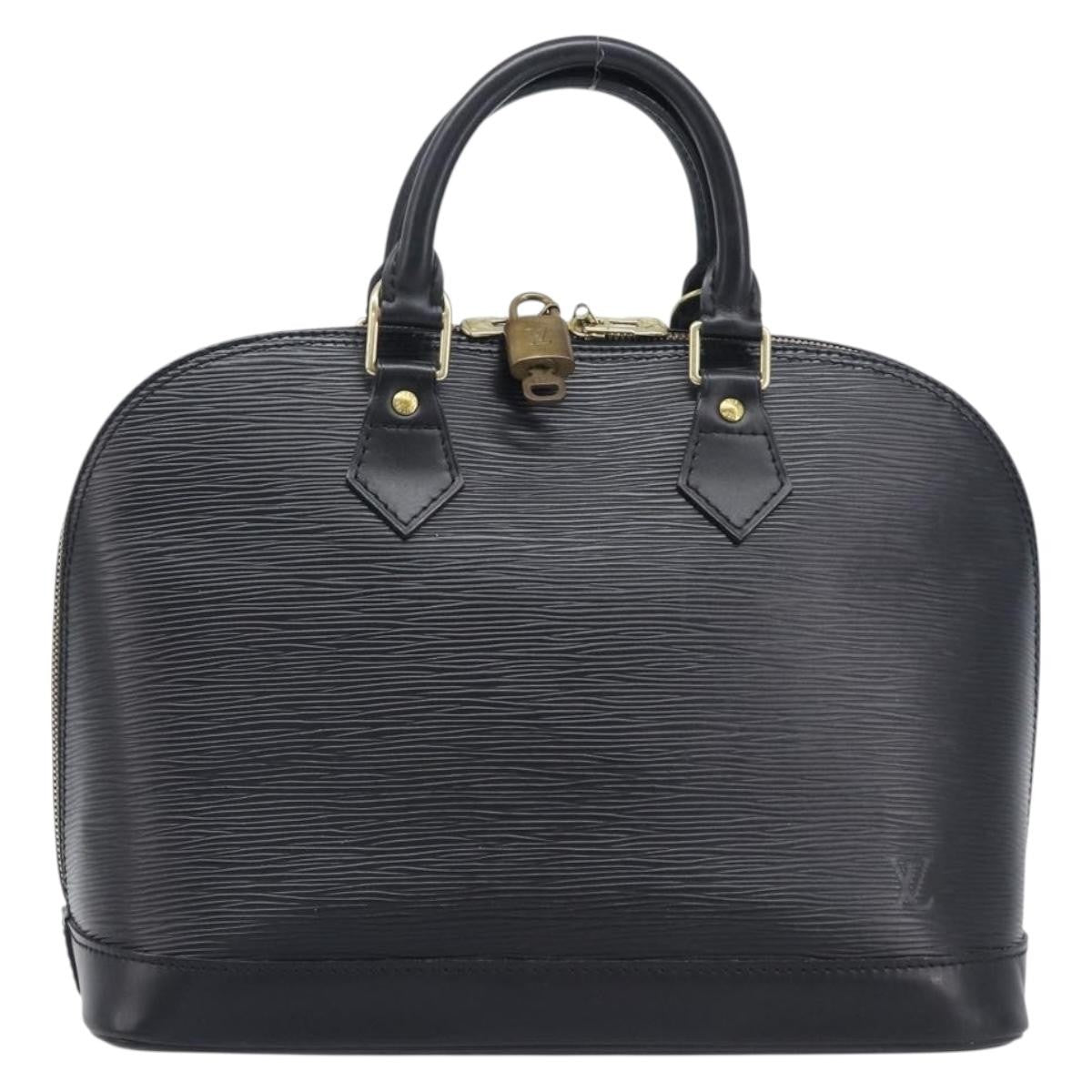 Louis Vuitton Vintage Alma Epi Leather Black Leather Handbag (Pre-Owned)