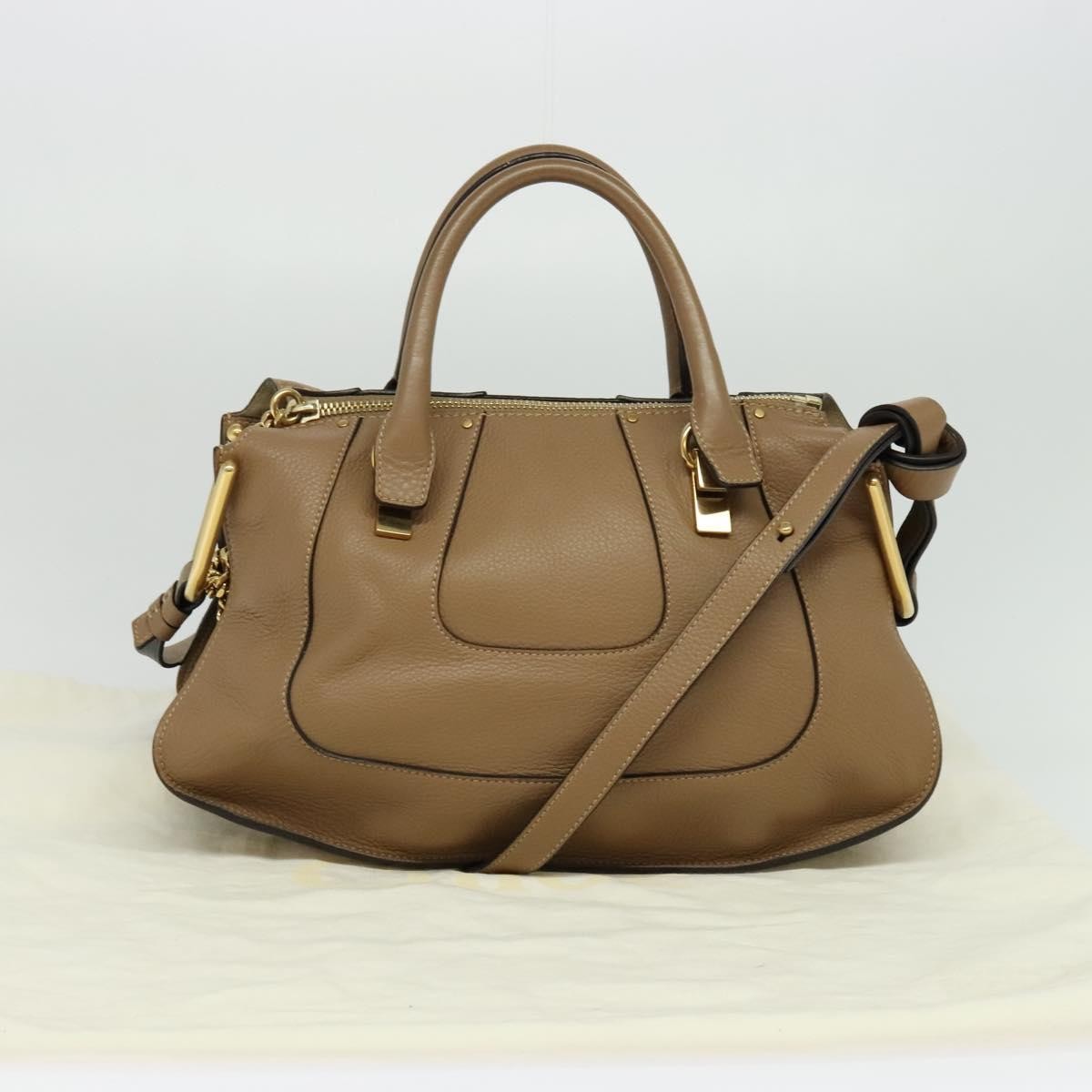 Chloe Hailey Leather Beige Leather Bag (Pre-Owned)