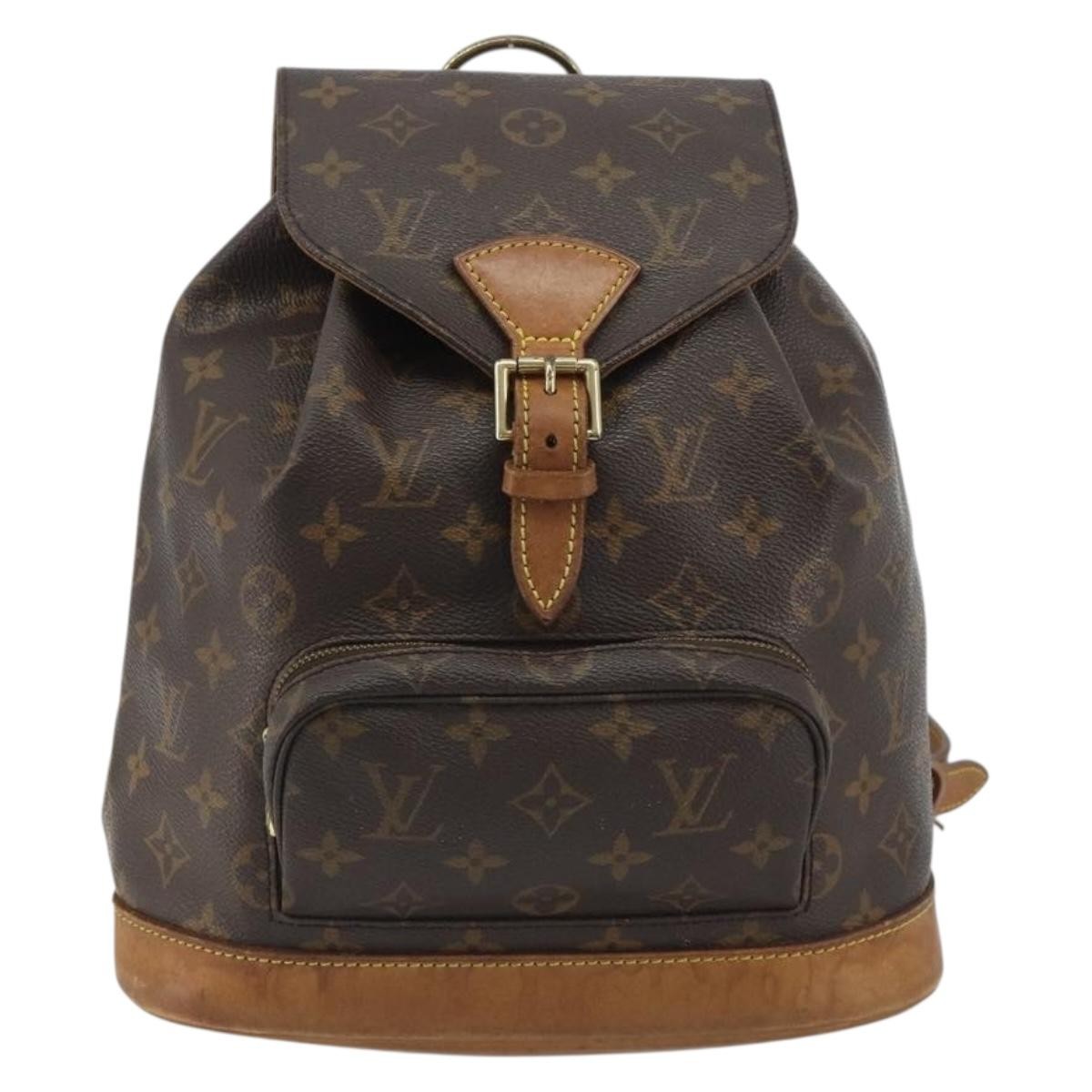 Louis Vuitton Vintage Montsouris Monogram Canvas Brown Canvas Backpack Bag (Pre-Owned)