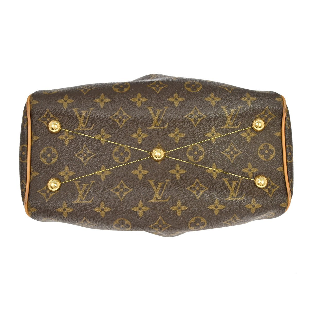 Louis Vuitton Tivoli Monogram Canvas Brown Canvas Handbag (Pre-Owned)