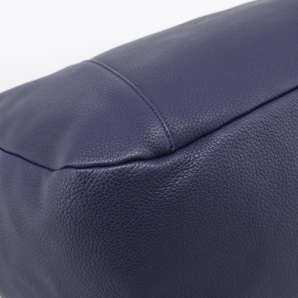 Loewe Calle Hobo Leather Navy Leather Shoulder Bag Bag (Pre-Owned)