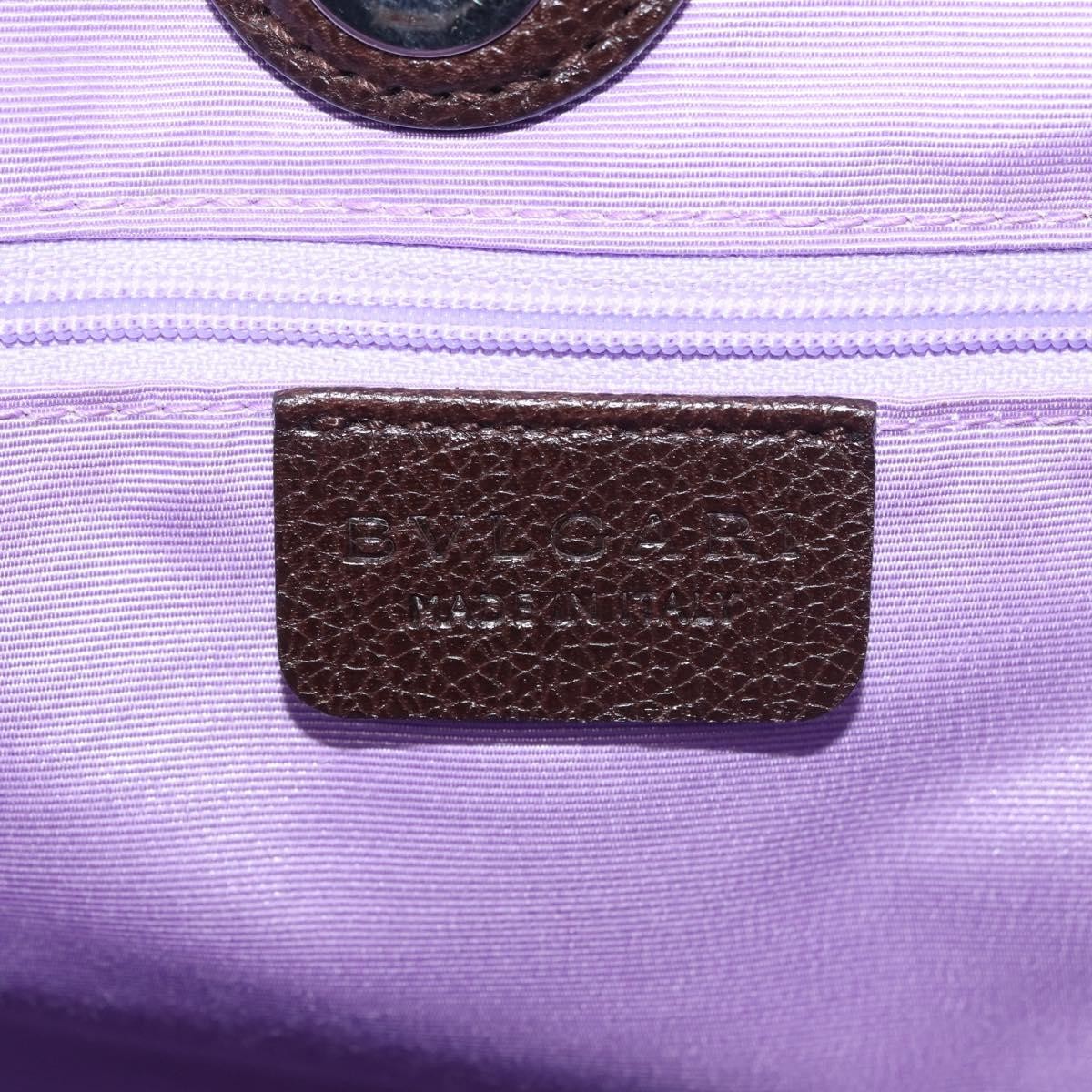 Bvlgari B.Zero1 Bucket Leather Beige Canvas Tote Bag Bag (Pre-Owned)