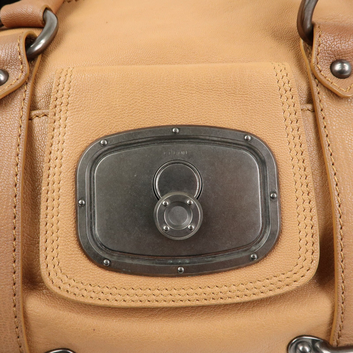 Celine Handbag Leather Brown Leather Handbag (Pre-Owned)