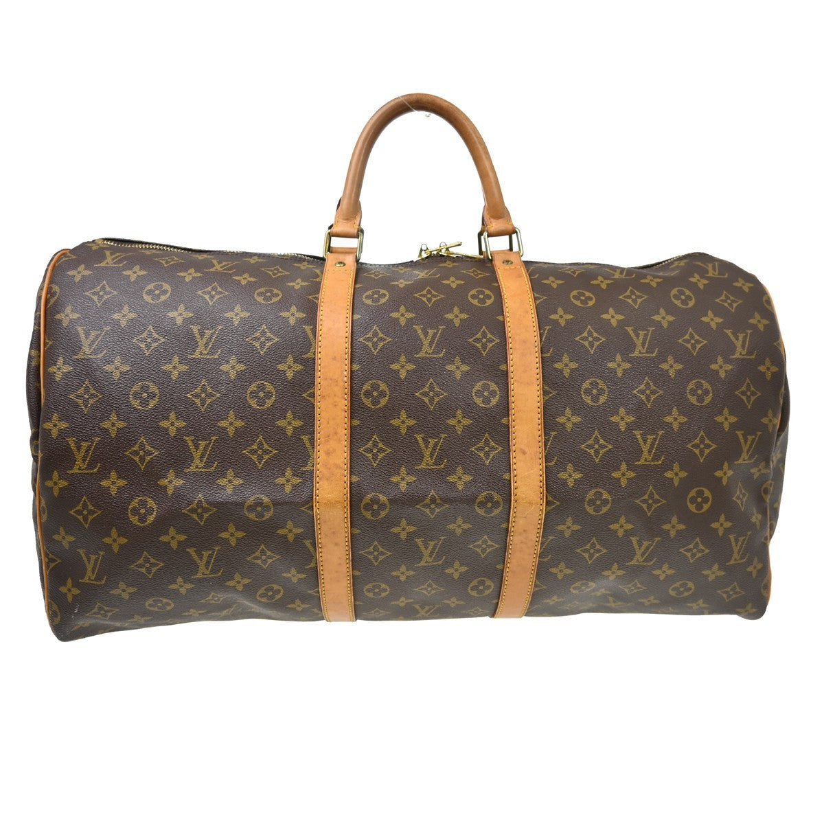 Louis Vuitton Keepall Monogram Canvas Brown Canvas Travel Bag Bag (Pre-Owned)