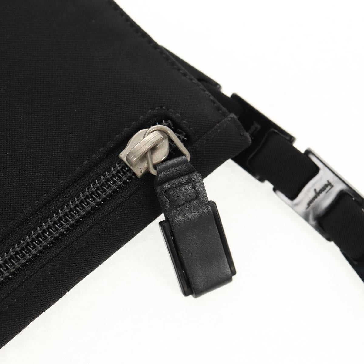 Salvatore Ferragamo Vintage Nylon Black Nylon Shoulder Bag Bag (Pre-Owned)