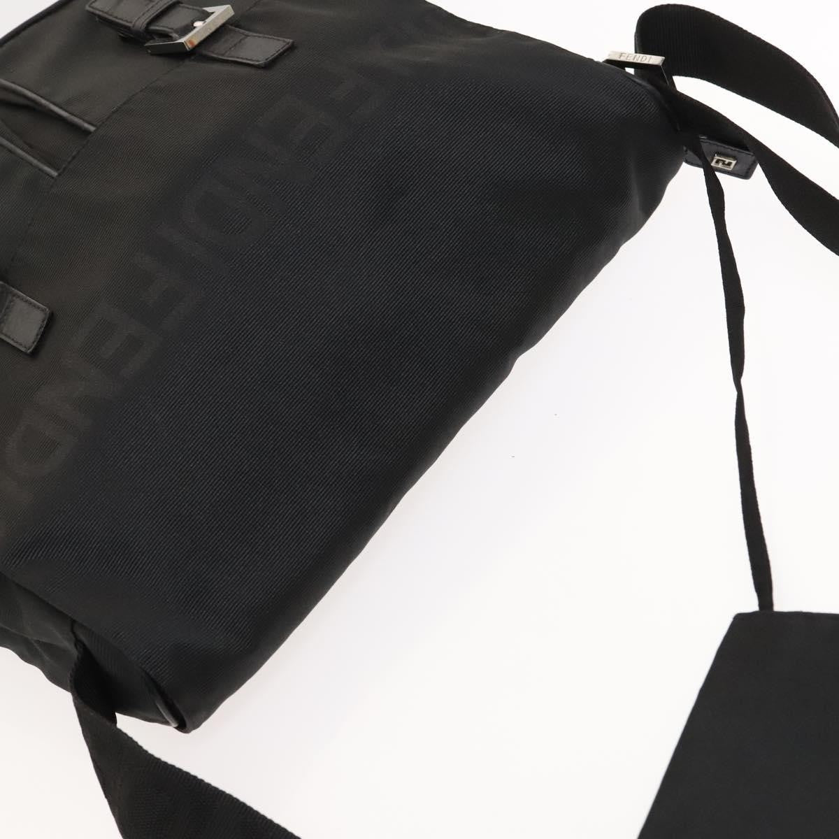 Fendi Vintage Nylon Black Nylon Shoulder Bag Bag (Pre-Owned)