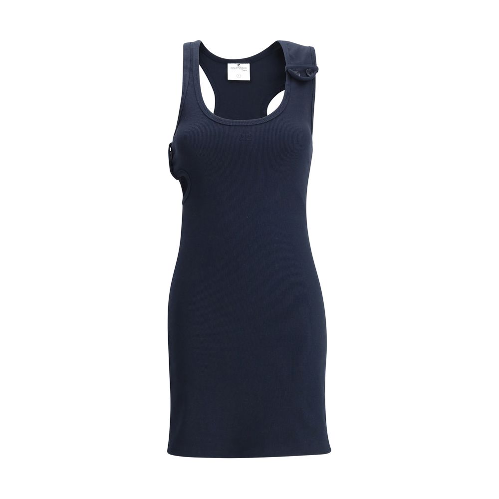 Courrėges 90s Rib Midi Women's Dress
