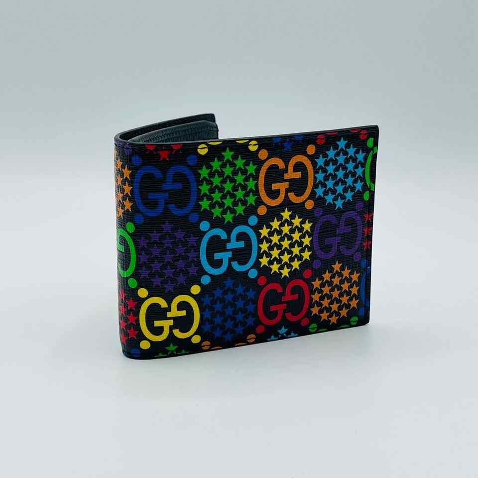 Gucci GG Psychedelic Multicolor Bi-fold Wallet