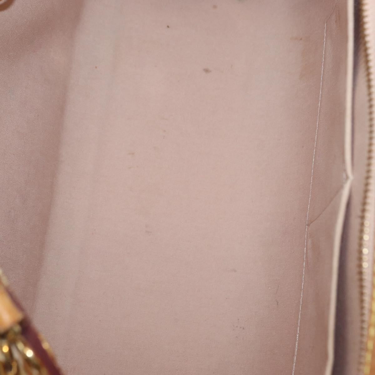 Louis Vuitton Blair Monogram Vernis Beige Patent_Leather Handbag (Pre-Owned)