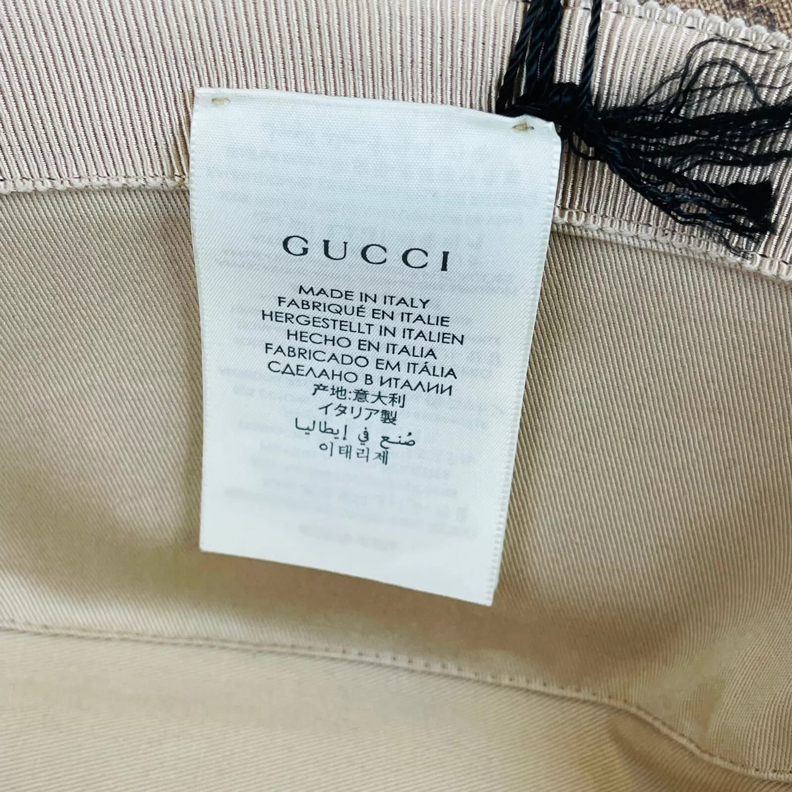 Gucci x Disney Mickey Mouse Brown GG Bucket Hat Limited Edition M