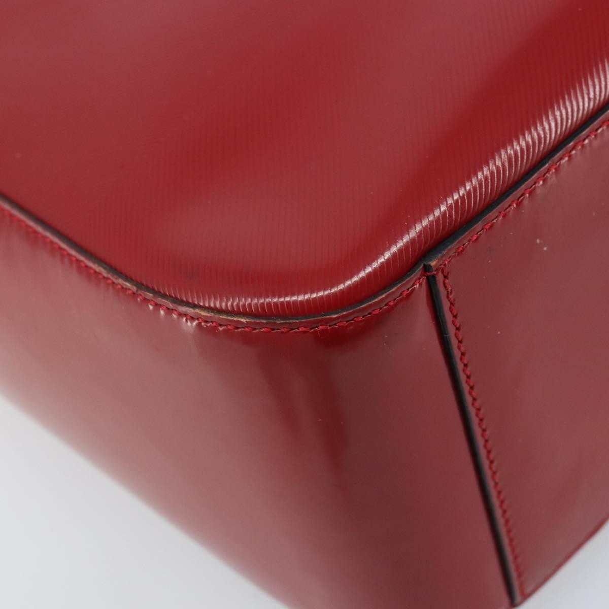 Celine Vintage Leather Red Leather Handbag (Pre-Owned)