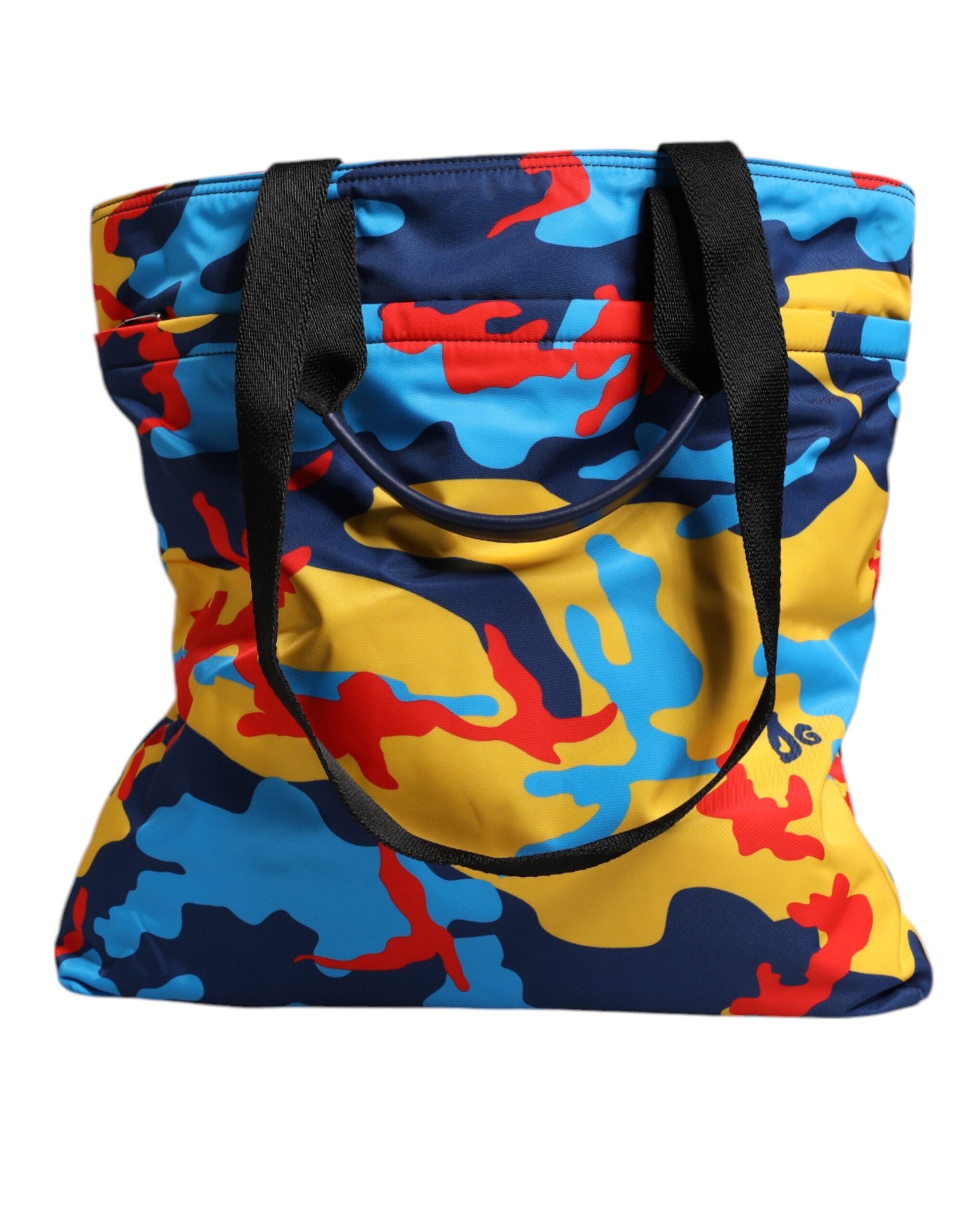 Dolce & Gabbana Multicolor Camouflage Nylon Shopping Tote Women's Bag