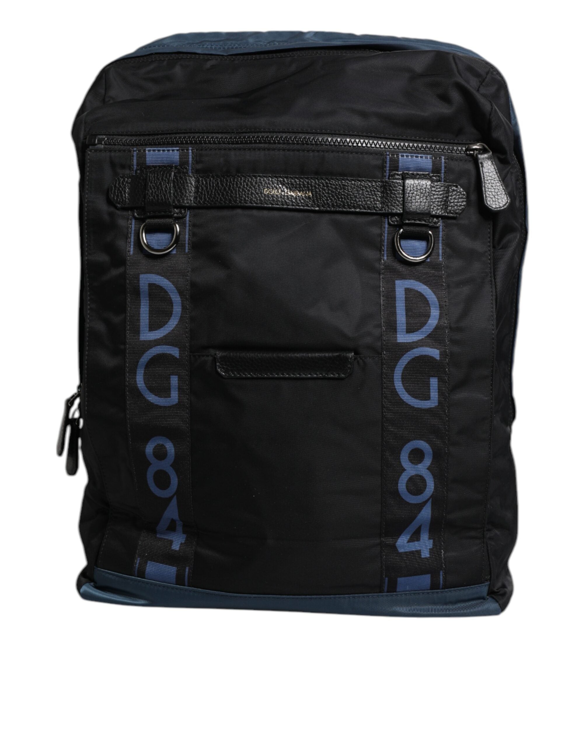 Dolce & Gabbana Black Nylon DG Logo School Backpack Men's Bag