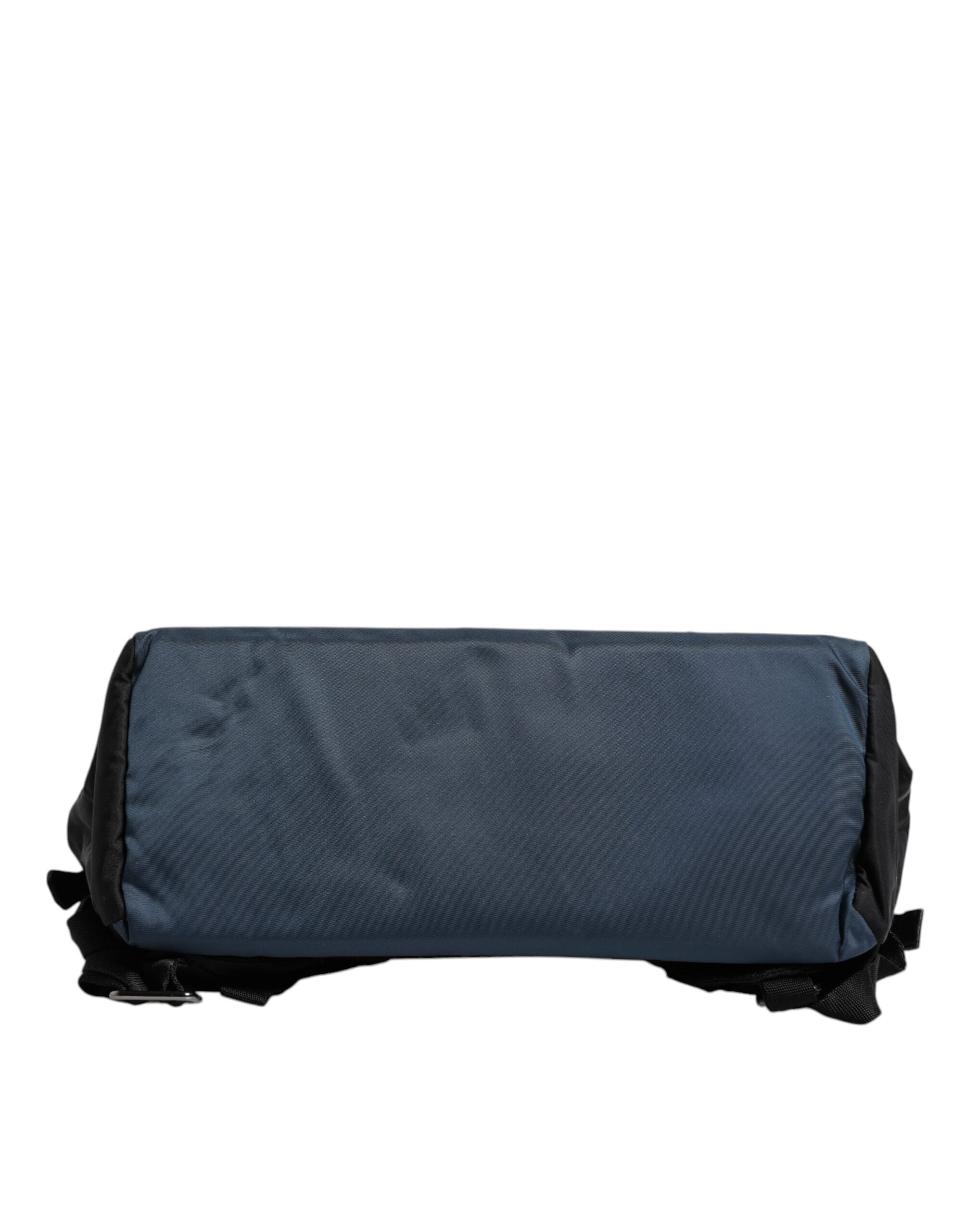 Dolce & Gabbana Black Nylon DG Logo School Backpack Men's Bag