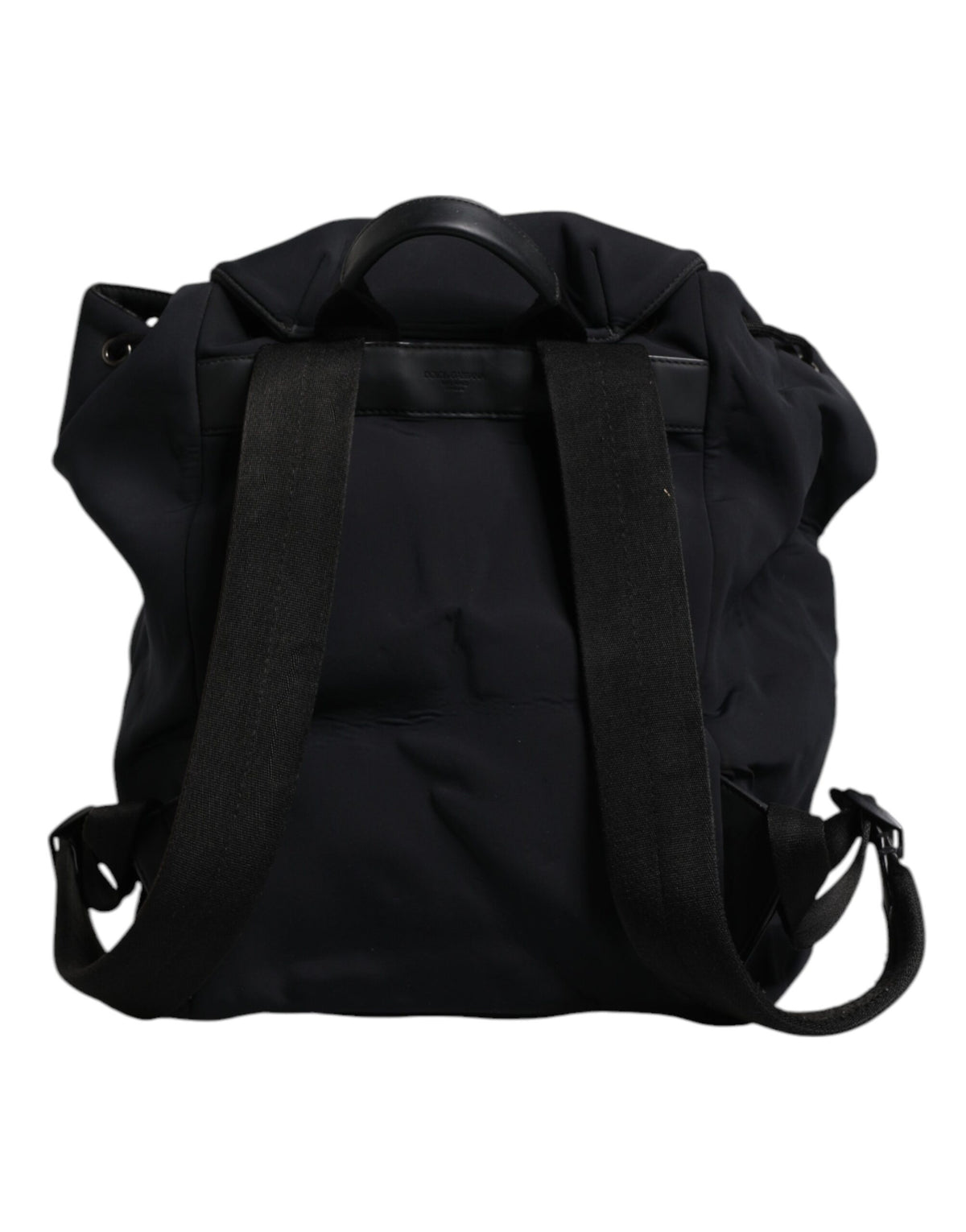 Dolce & Gabbana Black Neoprene Nylon DG Logo School Backpack Men's Bag (Pre-Owned)