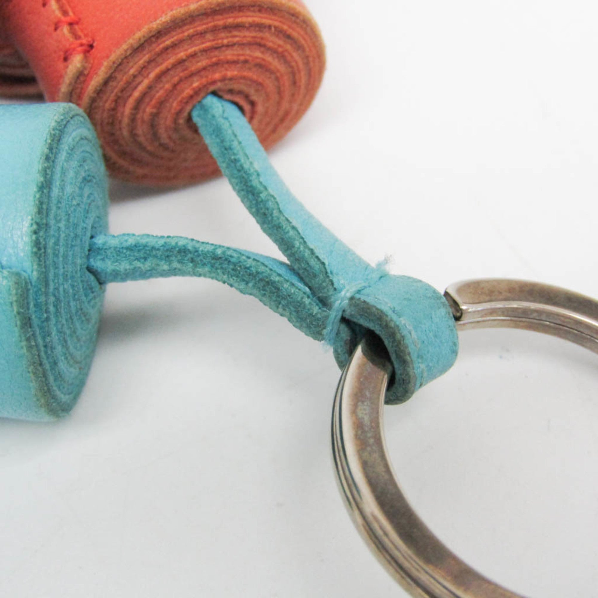 Hermes Uno-Dos Keychain Leather Multicolour Leather Charms And Keychains Accessory (Pre-Owned)