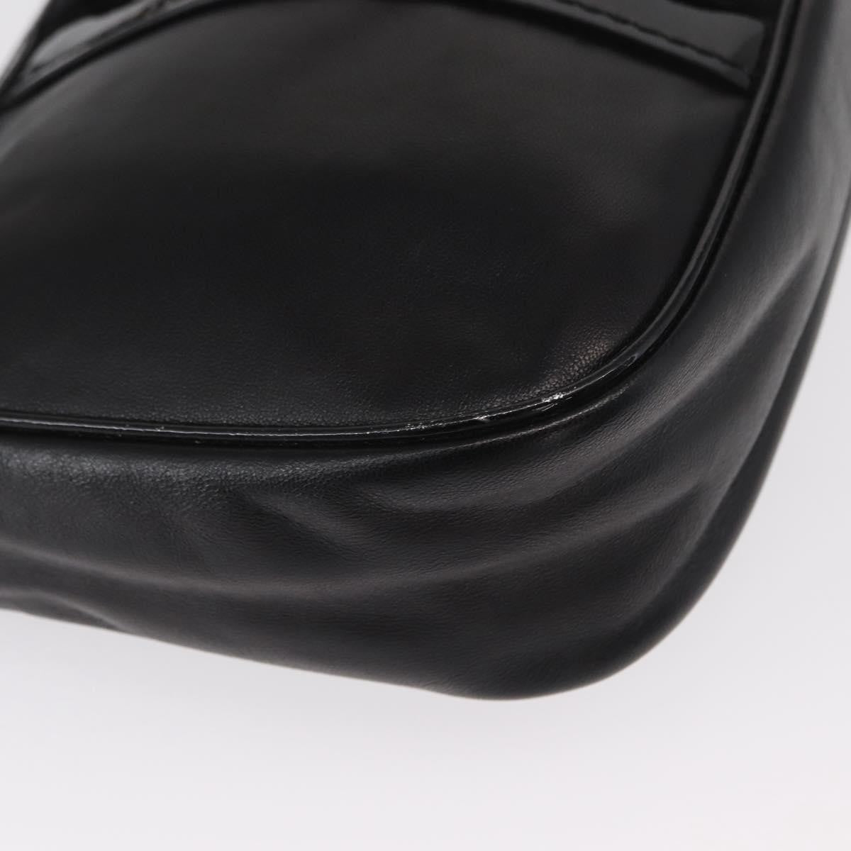 Salvatore Ferragamo Vala Leather Black Leather Shoulder Bag Bag (Pre-Owned)
