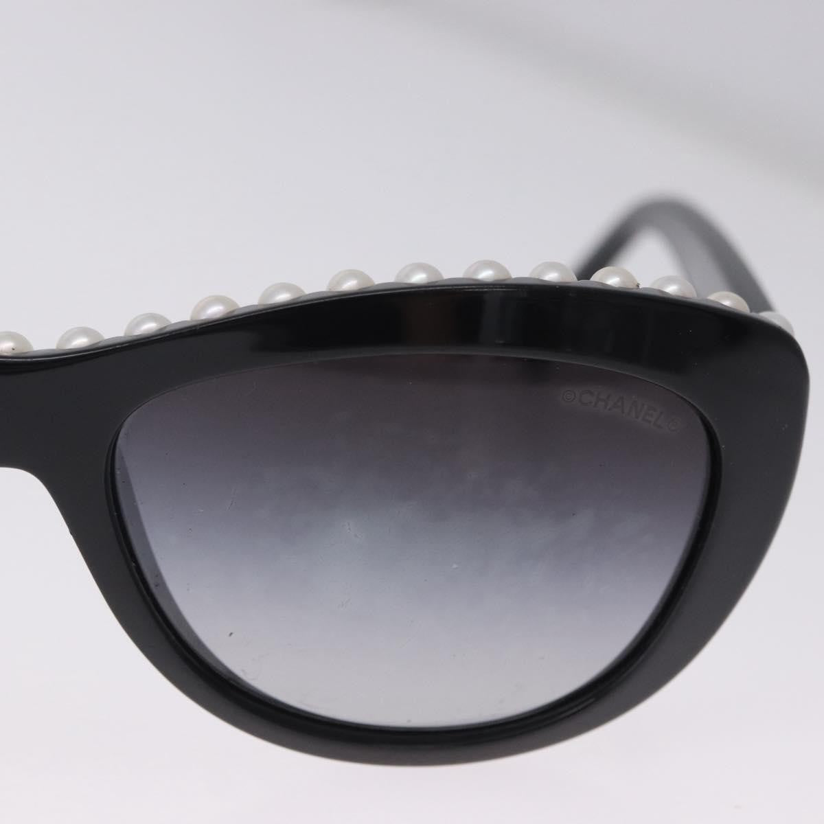 Chanel Cc Logo Matelasse Sunglasses Eye Wear Plastic Black Plastic Sunglasse Accessory (Pre-Owned)