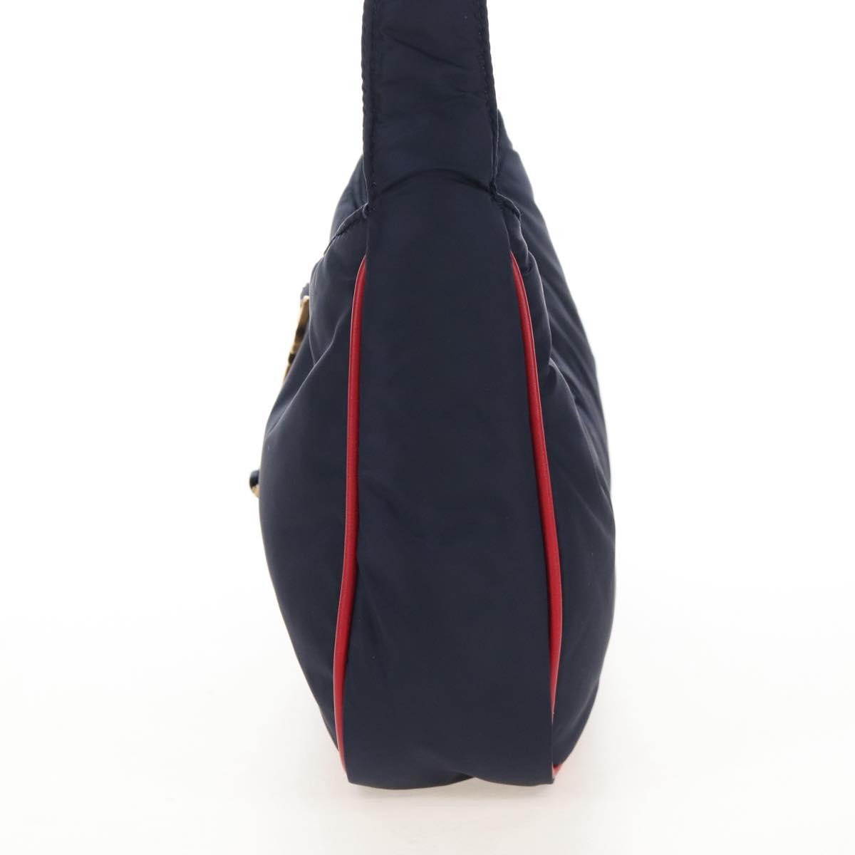 Saint Laurent Le 5 A 7 Hobo Nylon Navy Nylon Shoulder Bag Bag (Pre-Owned)