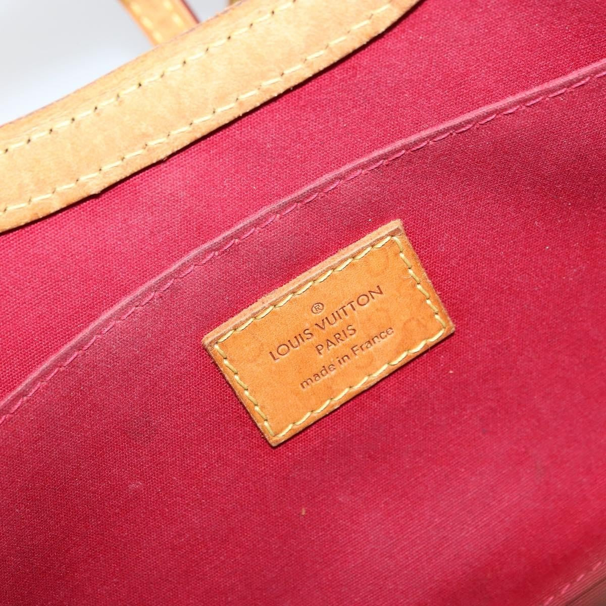 Louis Vuitton Roxbury Drive Monogram Vernis Red Patent_Leather Handbag (Pre-Owned)