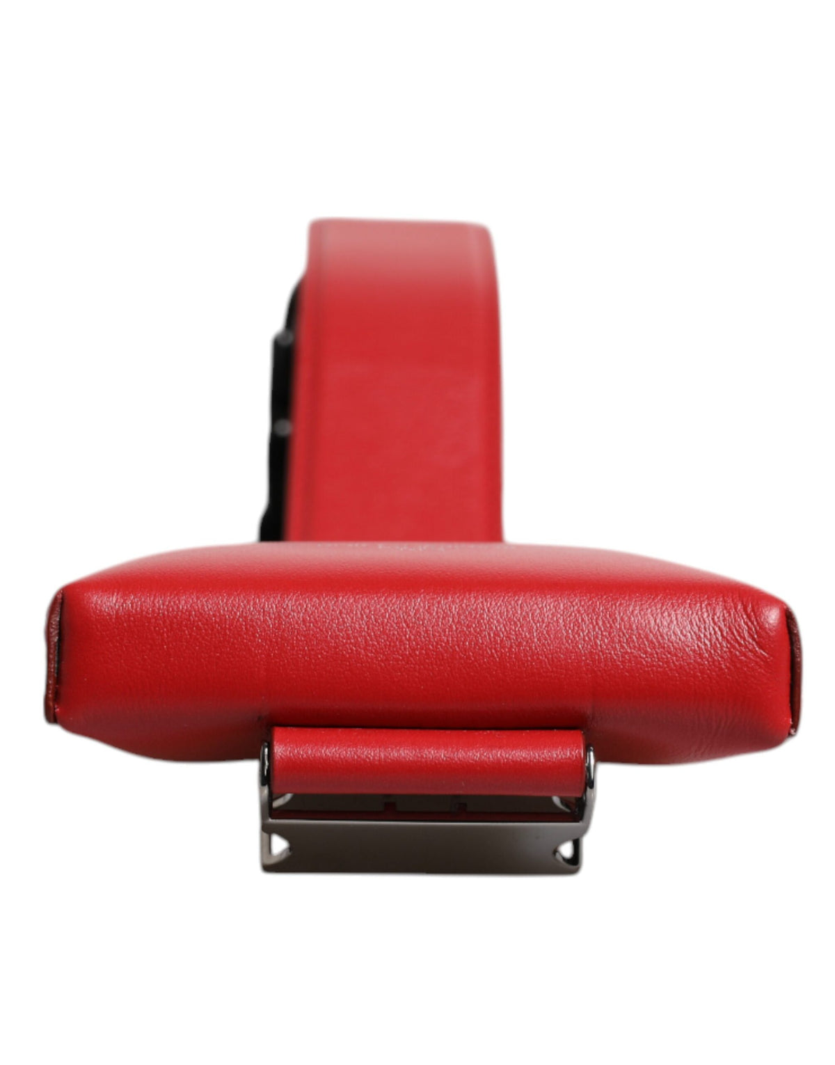 Dolce & Gabbana Red Leather Logo Zip Around Card Holder Wide Strap Men's Wallet (Pre-Owned)