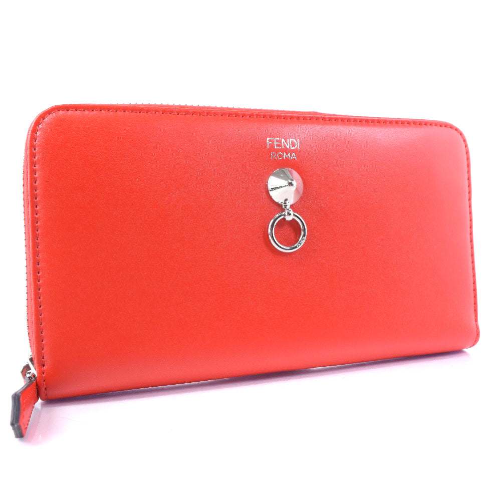 Fendi Orange Leather Wallet (Pre-Owned)