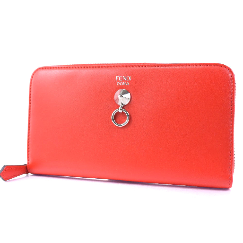 Fendi Orange Leather Wallet (Pre-Owned)