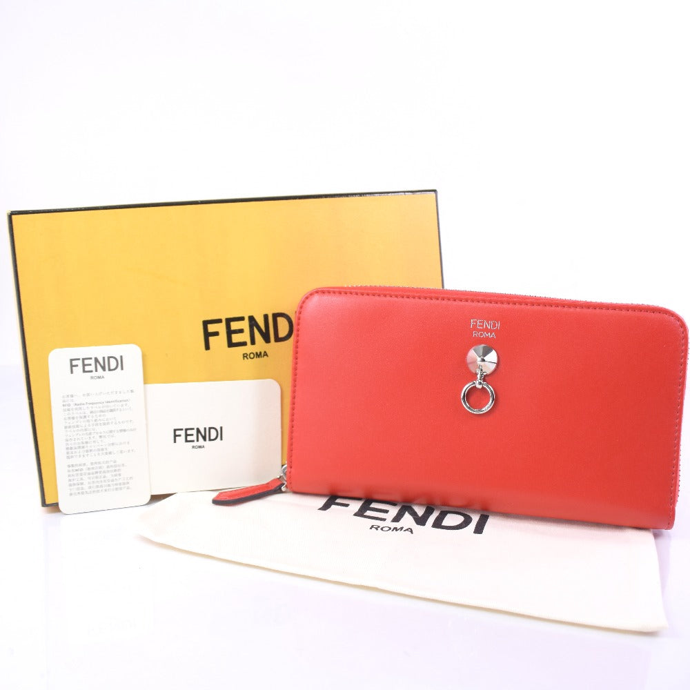 Fendi Orange Leather Wallet (Pre-Owned)