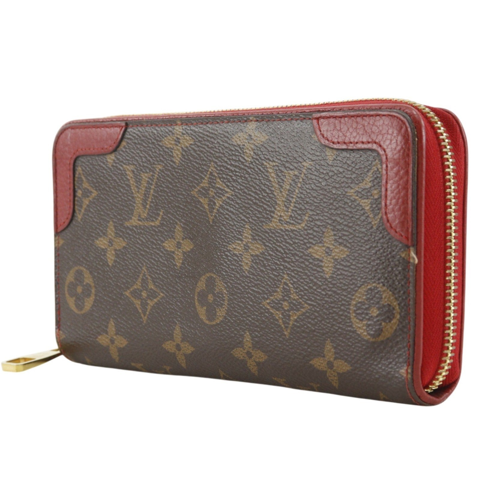 Louis Vuitton Retiro Zippy Monogram Canvas Brown Canvas Wallets Accessory (Pre-Owned)
