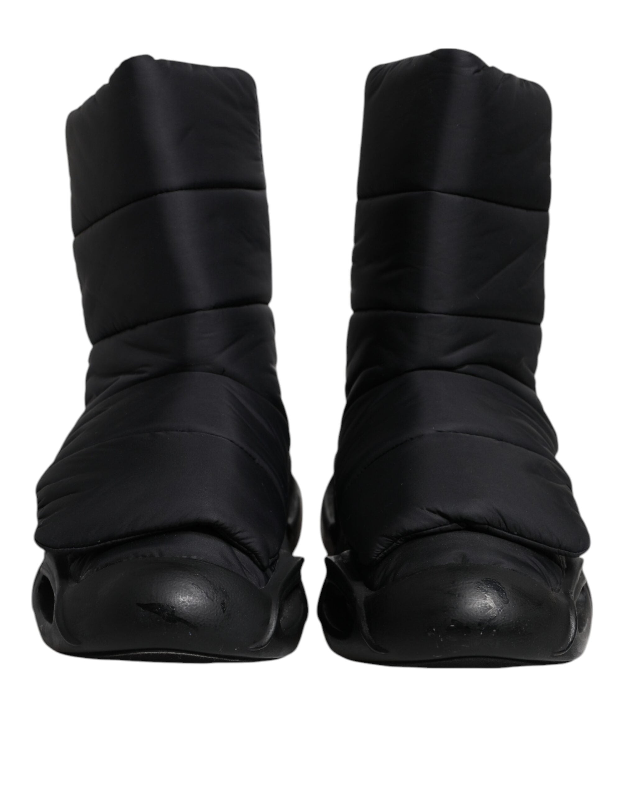 Dolce & Gabbana Black Slip On Wave Quilted Sneakers Men's Shoes (Pre-Owned)