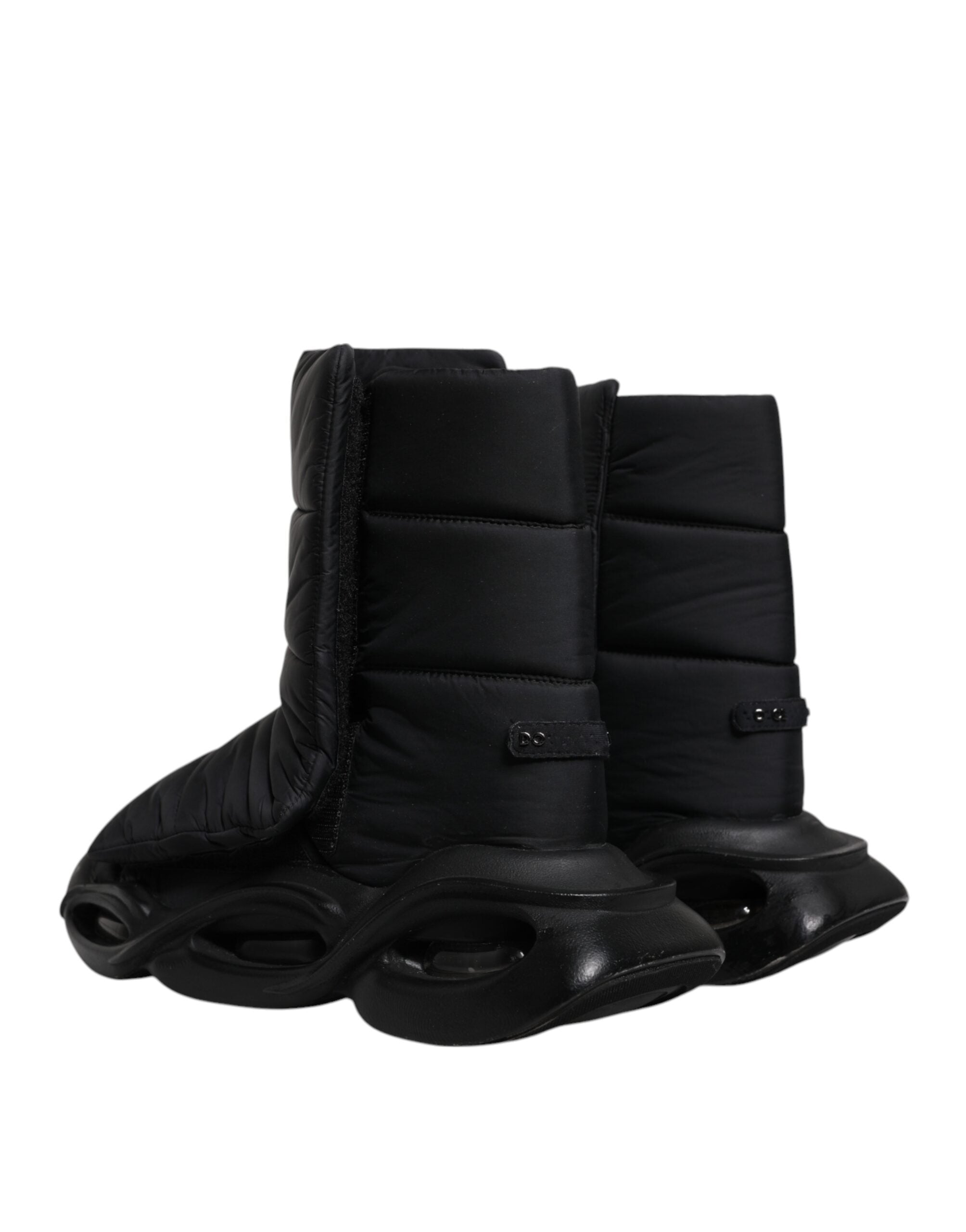 Dolce & Gabbana Black Slip On Wave Quilted Sneakers Men's Shoes (Pre-Owned)