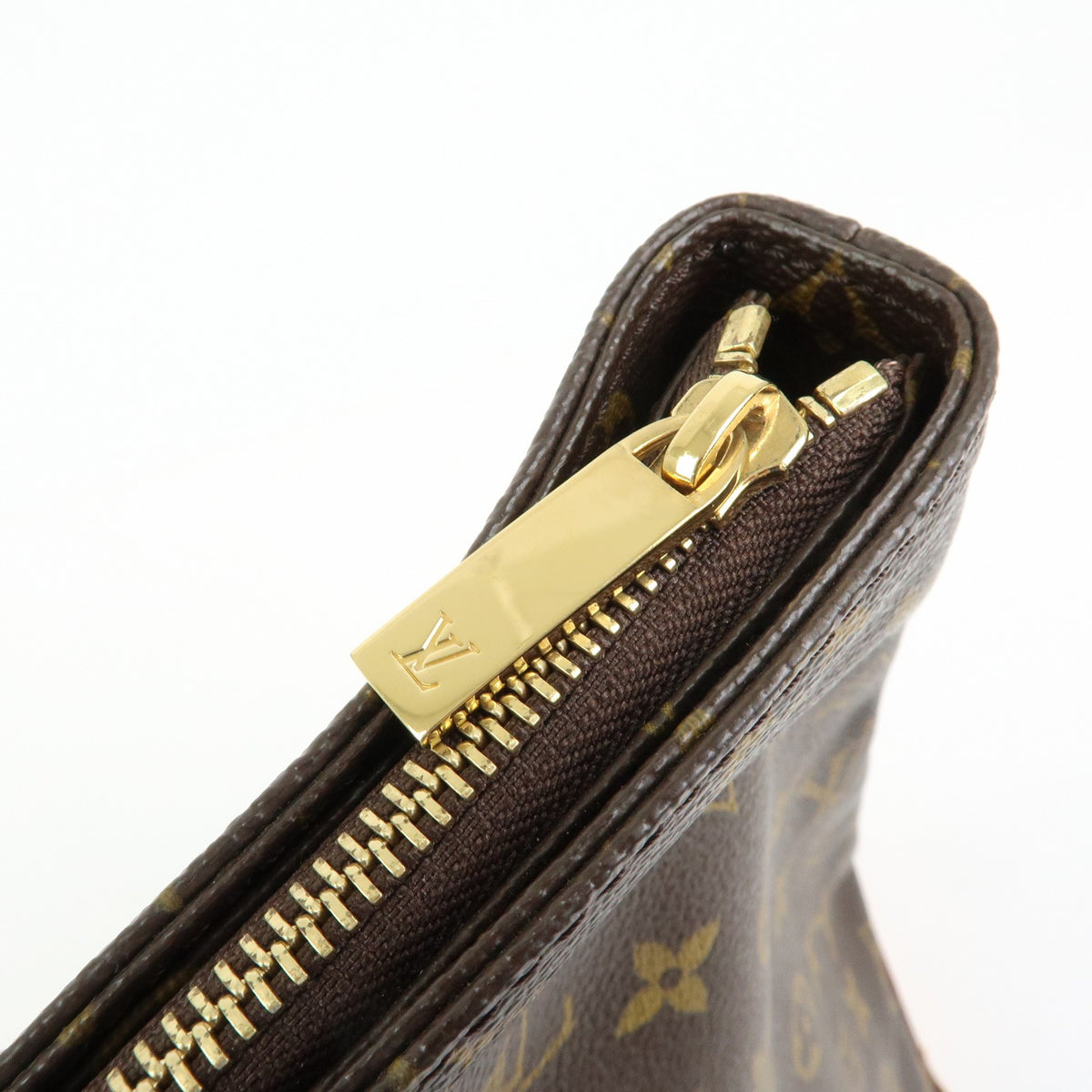 Louis Vuitton Cabas Mezzo Monogram Canvas Brown Canvas Tote Bag Bag (Pre-Owned)