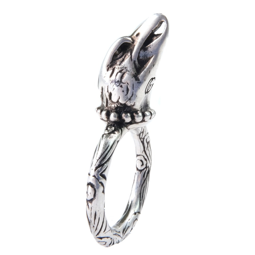 Gucci Silver Silver Ring Jewelry (Pre-Owned)