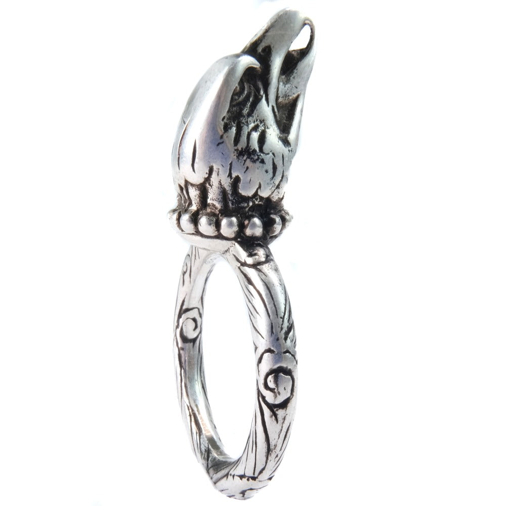 Gucci Silver Silver Ring Jewelry (Pre-Owned)