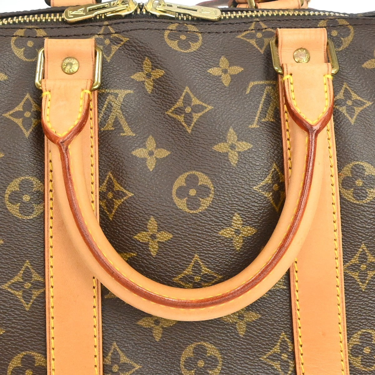 Louis Vuitton Keepall Monogram Canvas Brown Canvas Travel Bag Bag (Pre-Owned)
