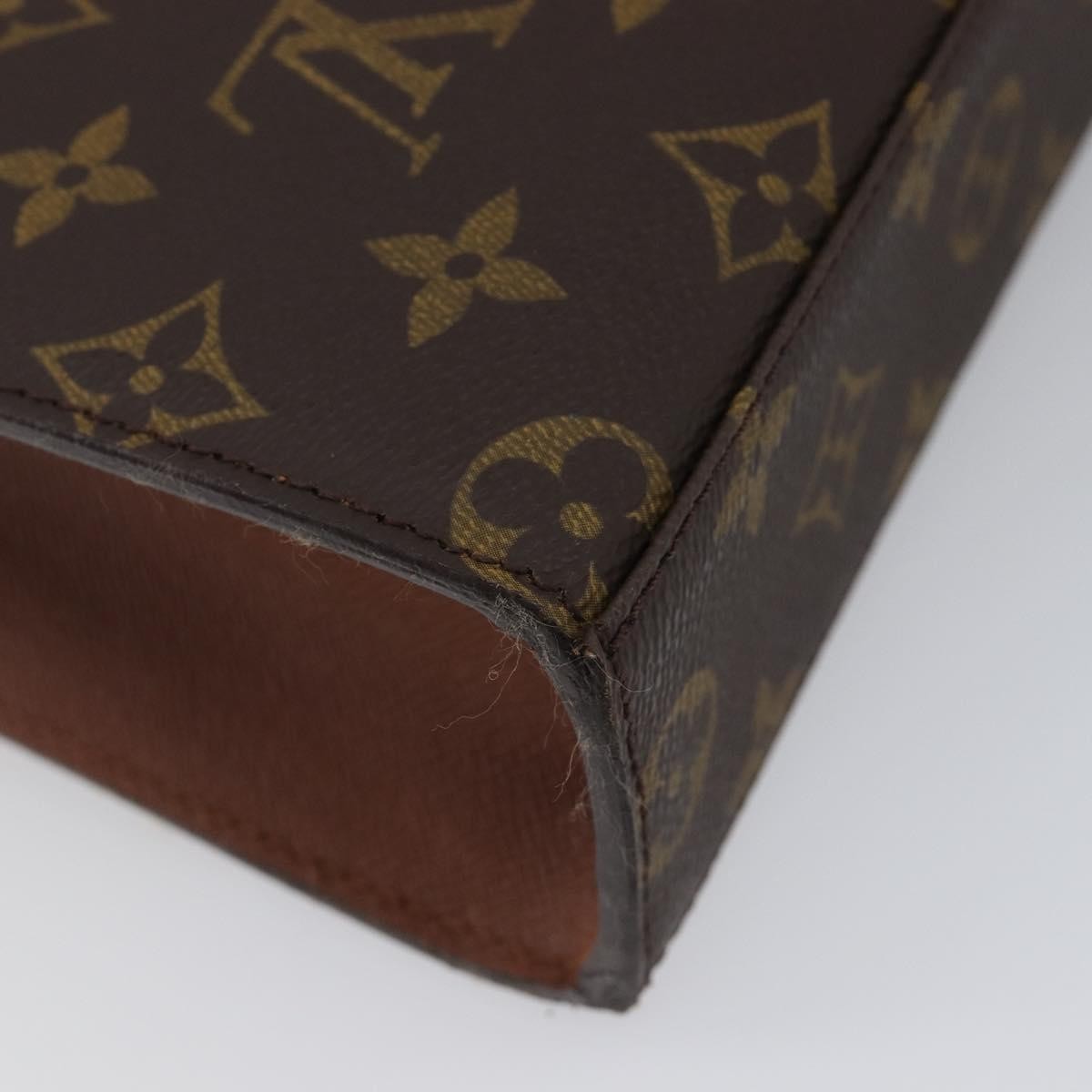 Louis Vuitton Malesherbes Monogram Canvas Brown Canvas Handbag (Pre-Owned)