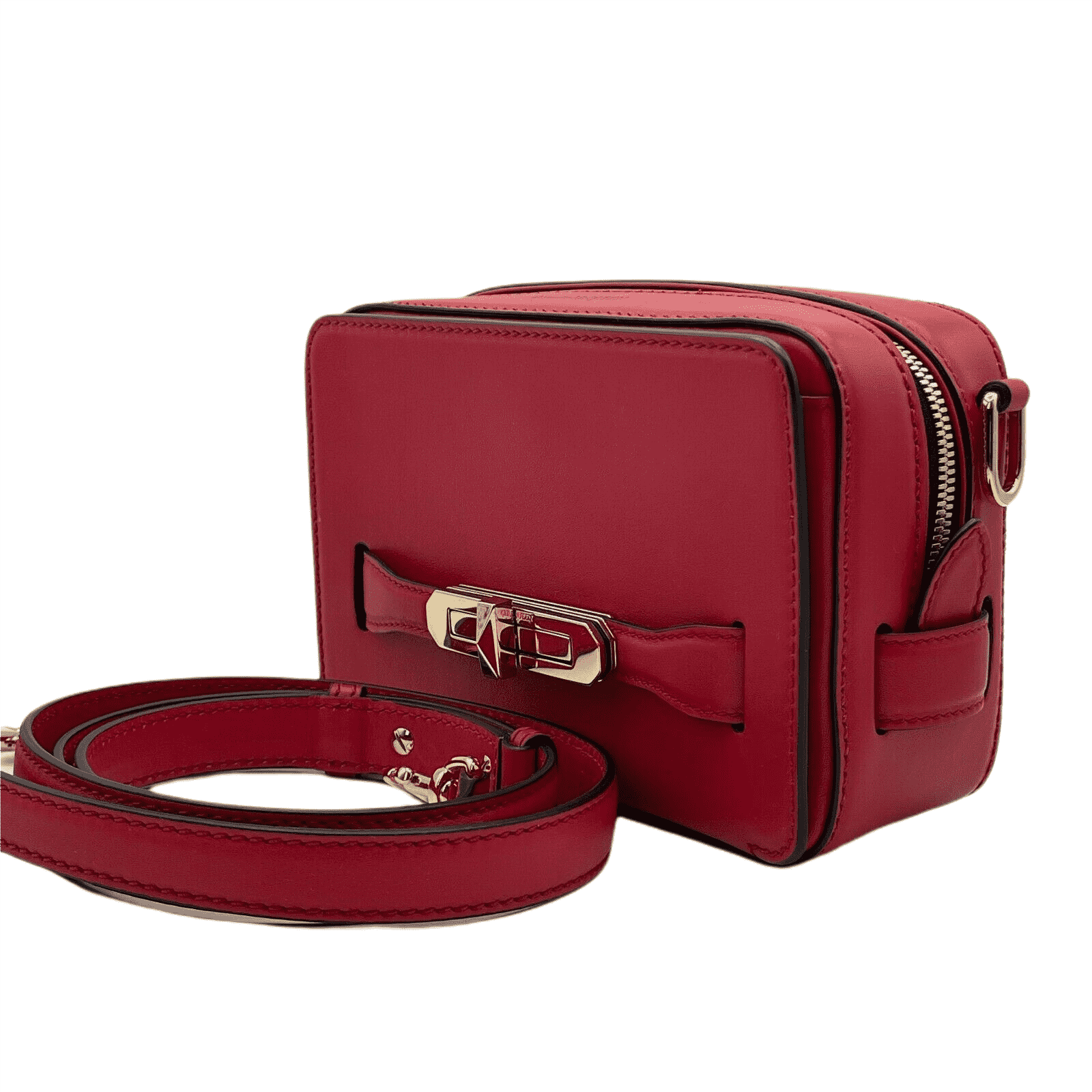 Alexander McQueen Myth Red Leather Crossbody Bag