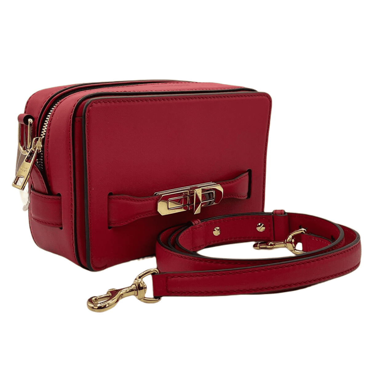 Alexander McQueen Myth Red Leather Crossbody Bag