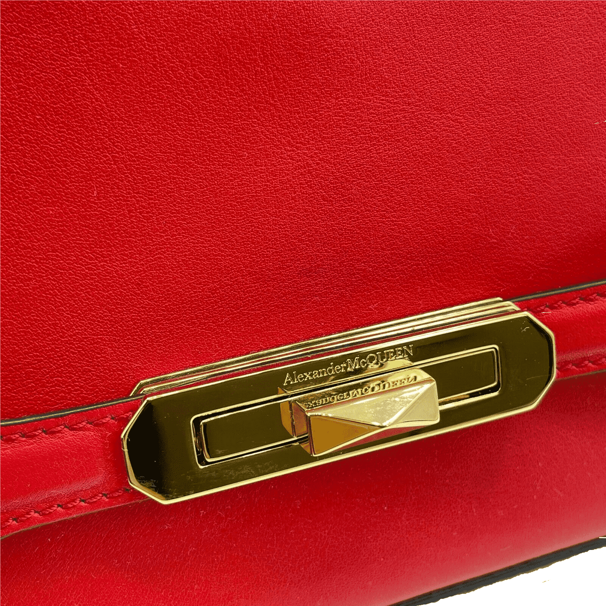 Alexander McQueen Myth Red Leather Crossbody Bag
