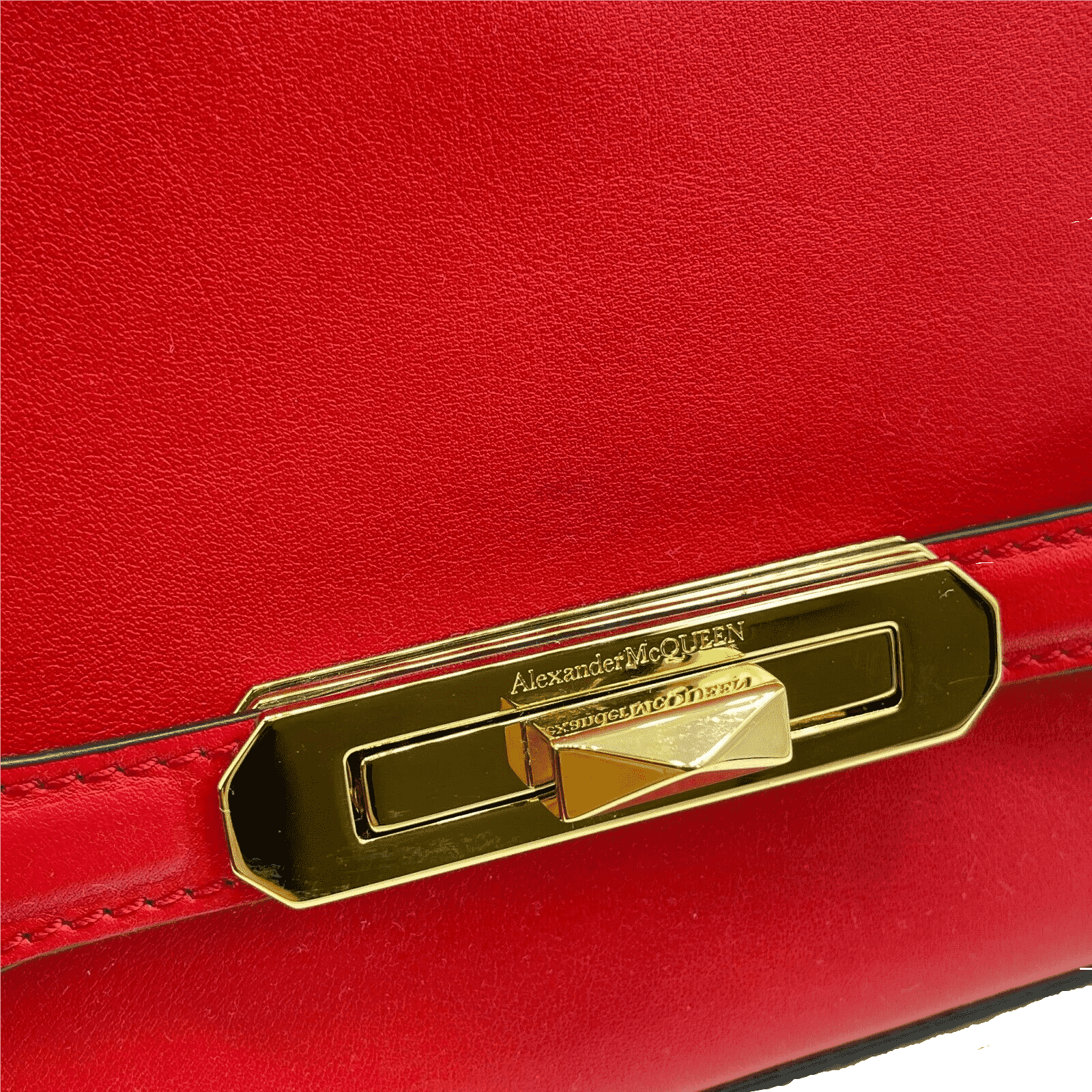 Alexander McQueen Myth Red Leather Crossbody Bag