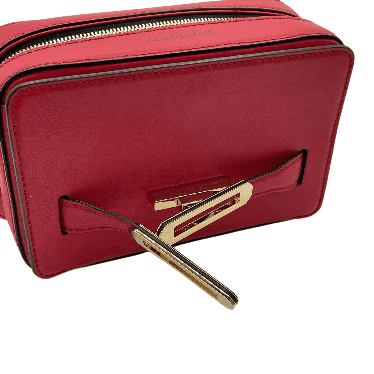 Alexander McQueen Myth Red Leather Crossbody Bag