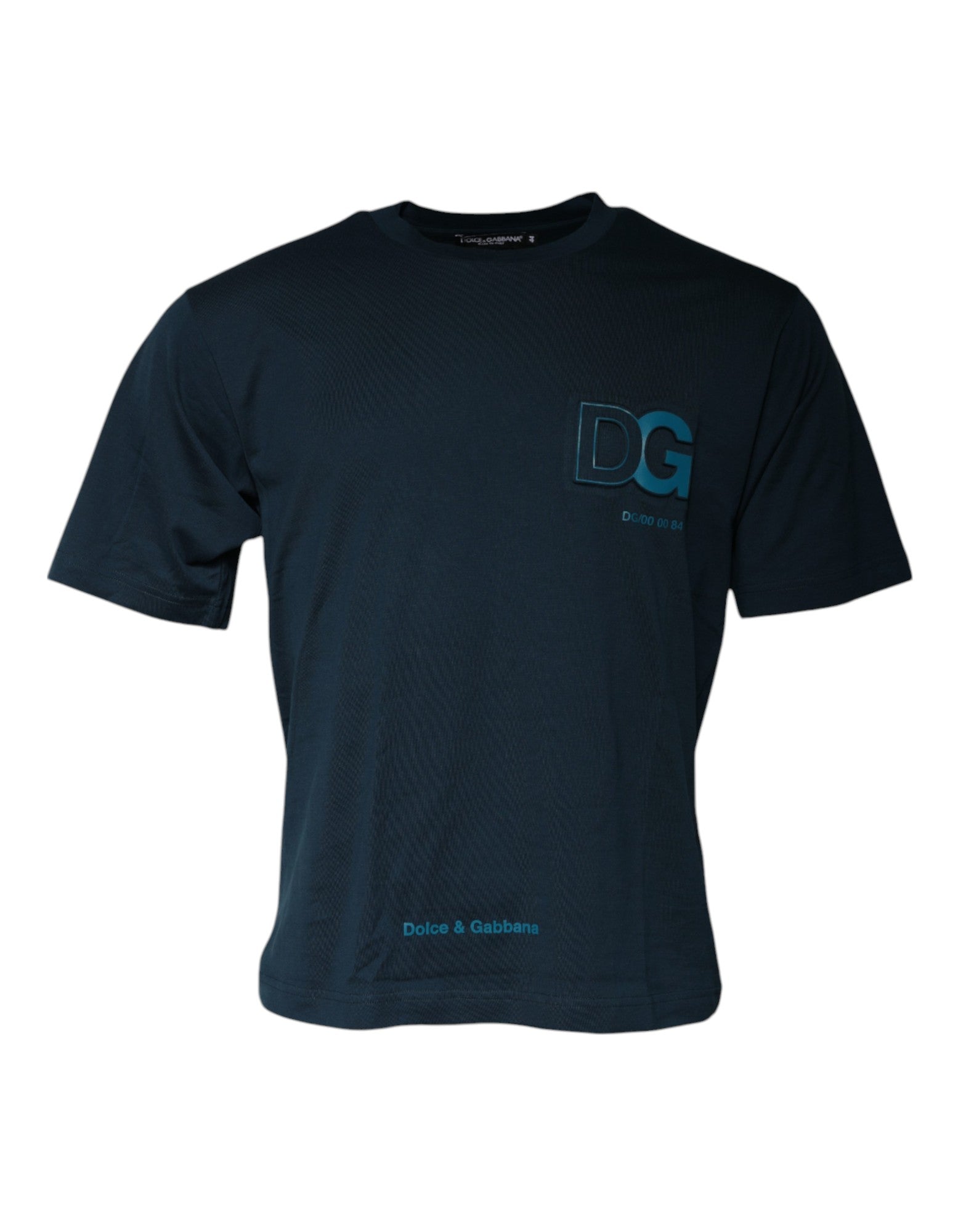 Dolce & Gabbana Blue Logo Crew Neck Short Sleeves Men's T-shirt