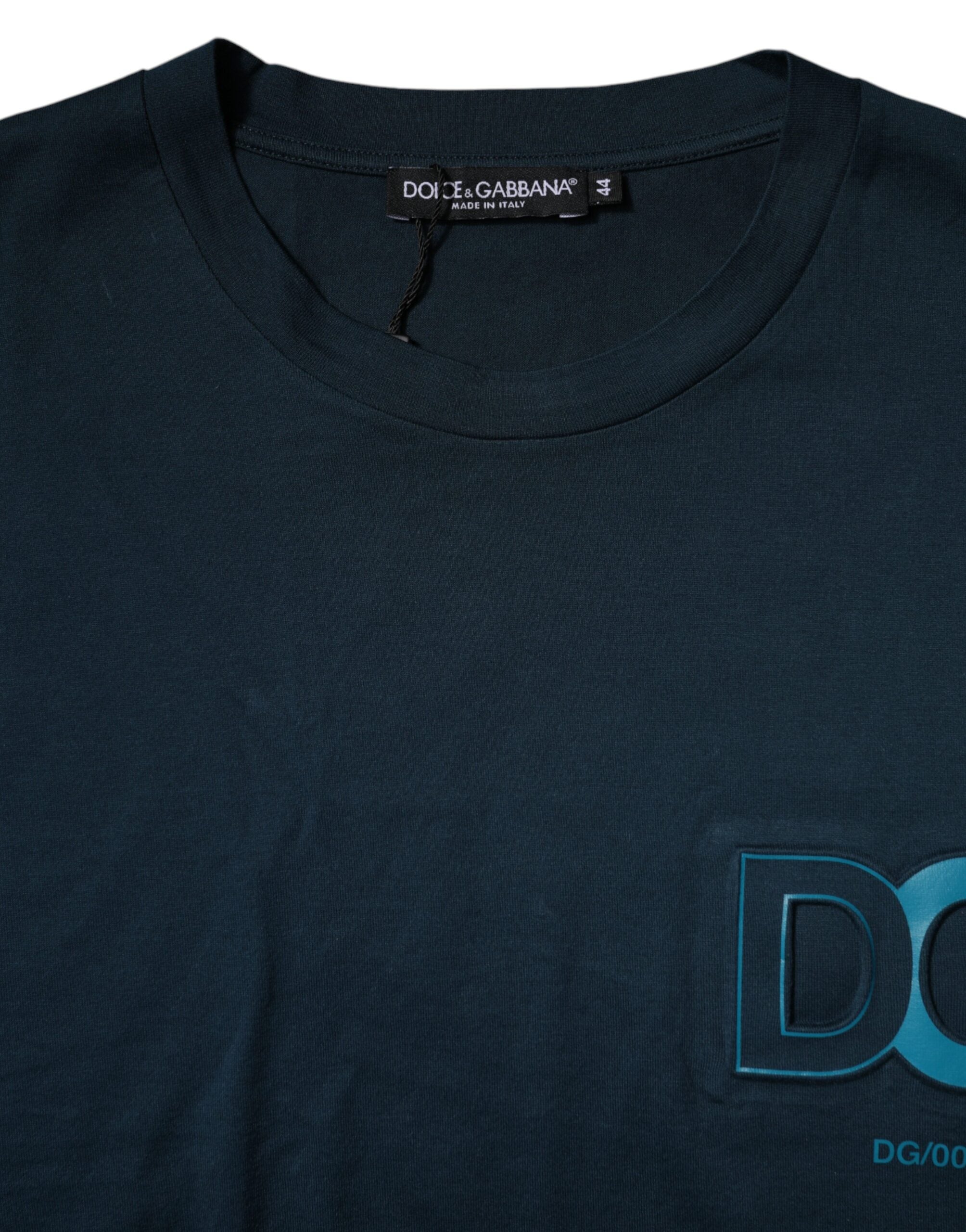 Dolce & Gabbana Blue Logo Crew Neck Short Sleeves Men's T-shirt