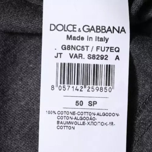 Dolce & Gabbana Dark Gray Crew Neck Short Sleeves Men's T-shirt