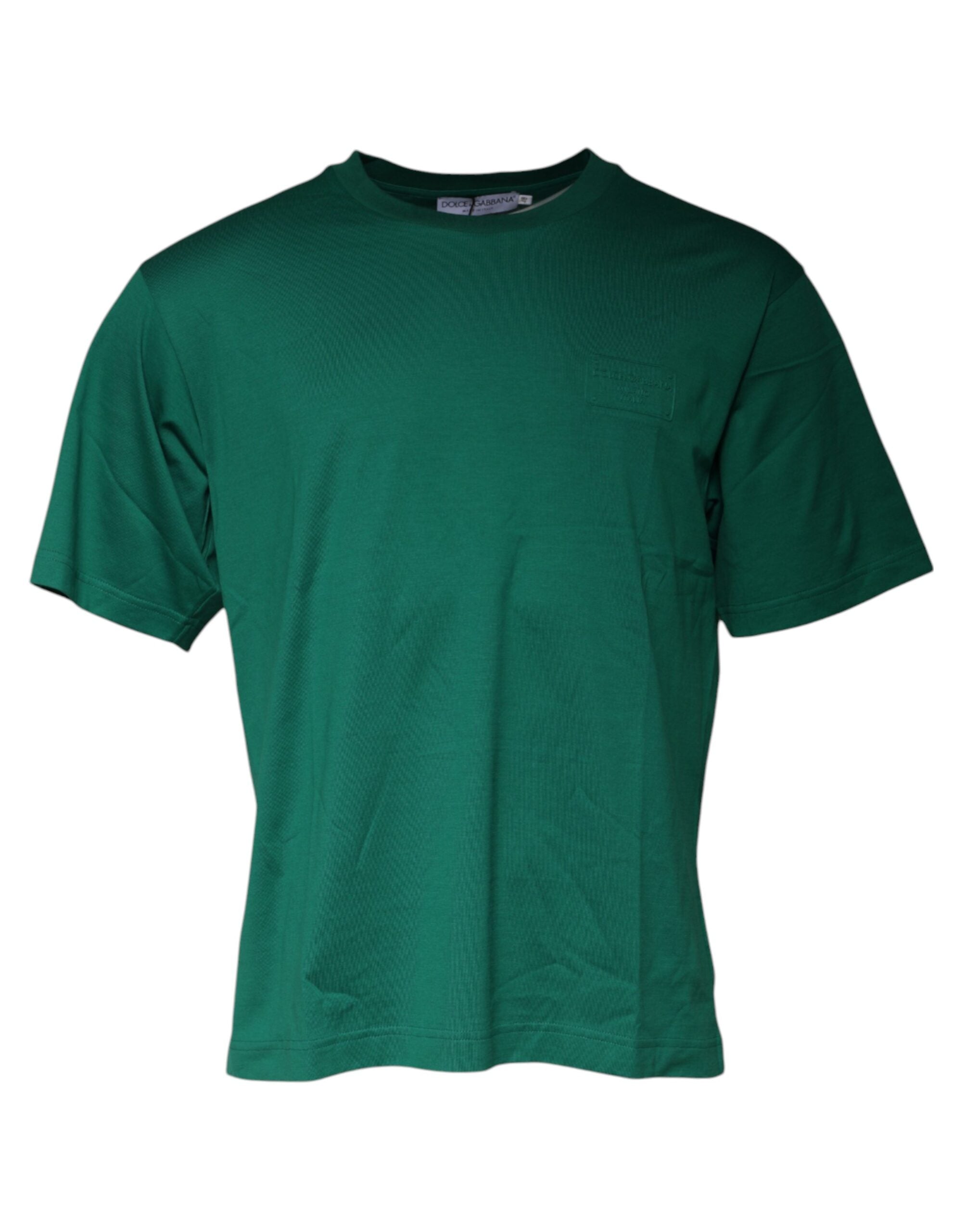 Dolce & Gabbana Green Logo Crew Neck Short Sleeves Men's T-shirt