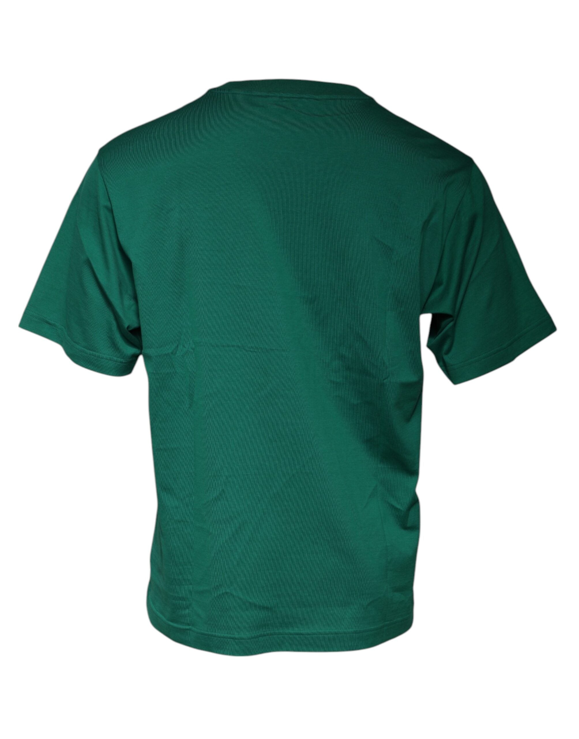 Dolce & Gabbana Green Logo Crew Neck Short Sleeves Men's T-shirt