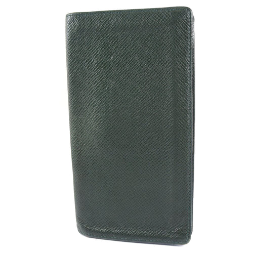 Louis Vuitton Porte Carte Crédit Pression Black Leather Wallet  (Pre-Owned)