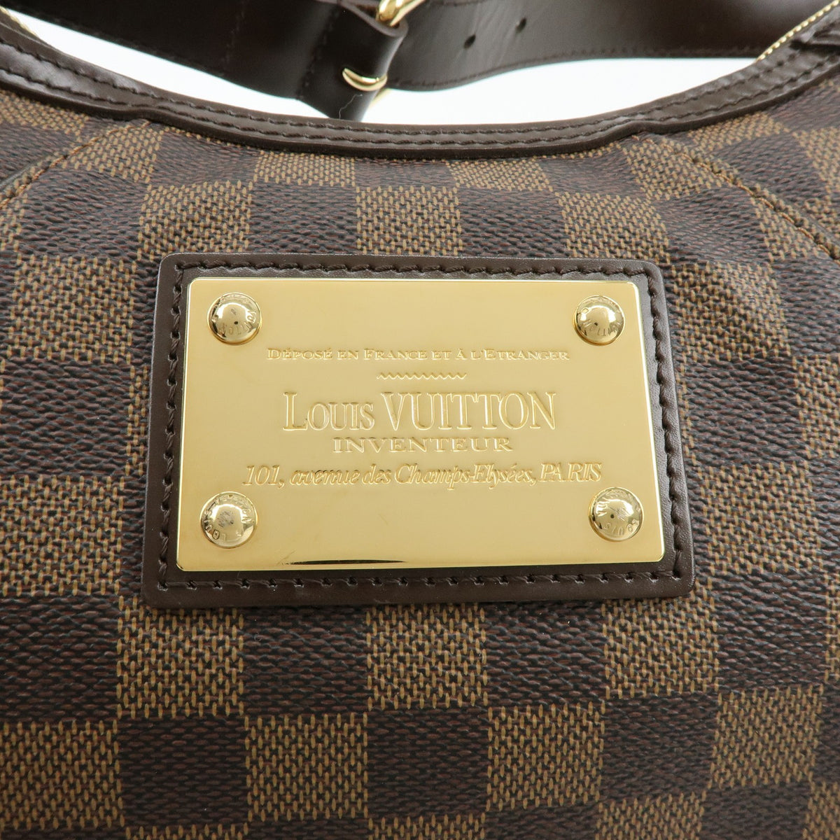 Louis Vuitton Thames Damier Brown Canvas Handbag (Pre-Owned)